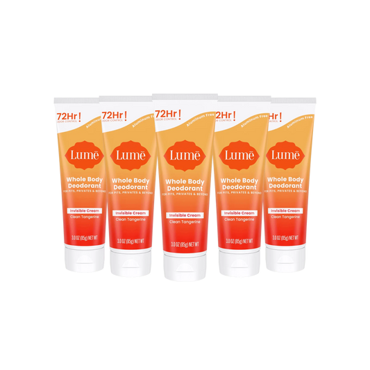 Clean Tangerine Cream Tube | Full Body Deodorant | Lume Deo